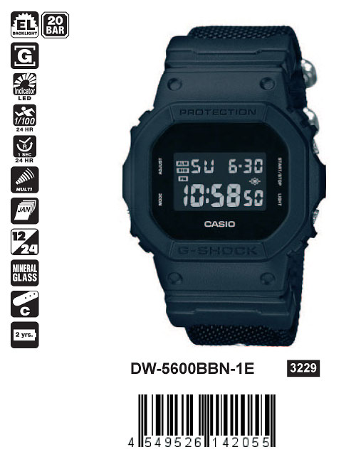 CASIO / DW-5600BBN-1E